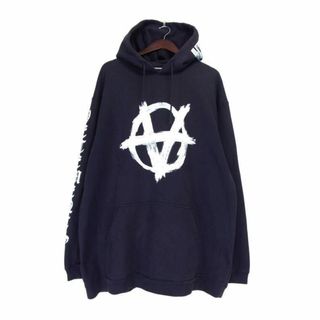 VETEMENTS - ヴェトモン VETEMENTS ■ 20SS 【 Anarchy Hoodie SS20TR312 】 アナーキー ロゴ プリント スウェット プルオーバー パーカー　w18560