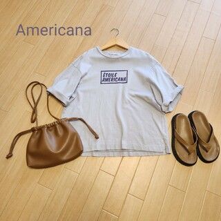 Americana　アメリカーナ　ロールアップ　Tシャツ
