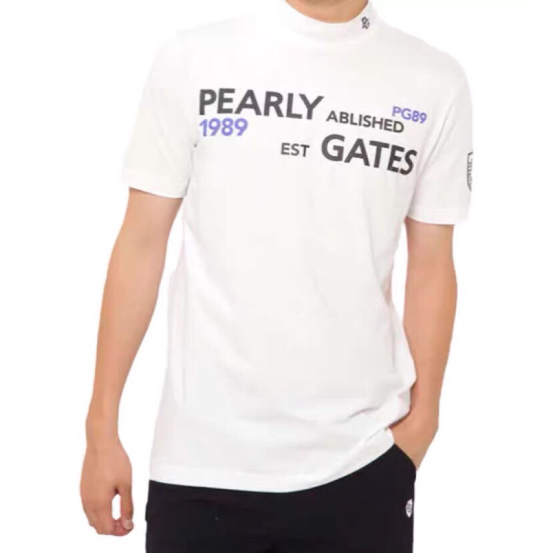 PEARLY GATES(パーリーゲイツ)の新品 正規品 パーリーゲイツ 原英莉花プロ着用 半袖 モックネック M〜XXL スポーツ/アウトドアのゴルフ(ウエア)の商品写真
