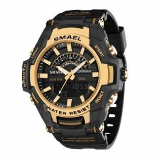SMAEL 8028 スポーツウォッチ（ローズゴールド）(腕時計(デジタル))