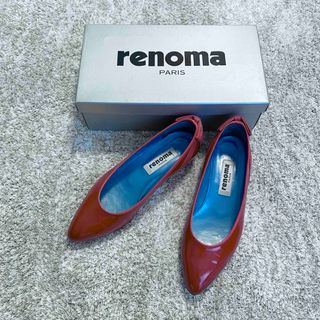 レノマ(RENOMA)のrenoma パンプス 赤 36(ハイヒール/パンプス)