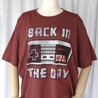 任天堂 - XLサイズ/任天堂  NES 半袖Tシャツ ボルドー系