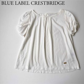 ブルーレーベルクレストブリッジ(BLUE LABEL CRESTBRIDGE)のBLUE LABEL CRESTBRIDGE　ブラウス　刻印　ロゴプレート(シャツ/ブラウス(半袖/袖なし))