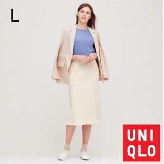 ユニクロ(UNIQLO)の新品未使用 UNIQLO ユニクロ デニムジャージースカート L(その他)