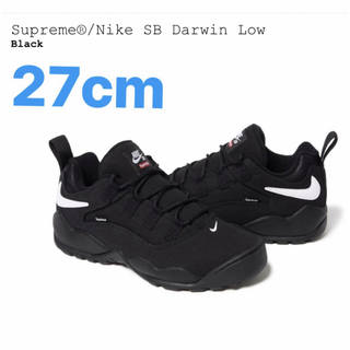 シュプリーム(Supreme)のSupreme × Nike SB Darwin Low Black 27cm(スニーカー)