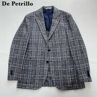 【高級】DePetrillo デペトリロ グレンチェック テーラードジャケット