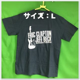 4-  エリッククラプトンージェフベック 2009年の公式コンサートｔシャツ(Tシャツ/カットソー(半袖/袖なし))