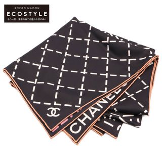 シャネル(CHANEL)のシャネル 【美品】ロゴ シルク100%(バンダナ/スカーフ)