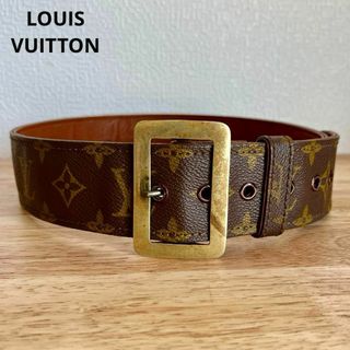 ルイヴィトン(LOUIS VUITTON)のルイヴィトン　モノグラムPVC　レザー　ベルト　75サイズ　ブラウン(ベルト)