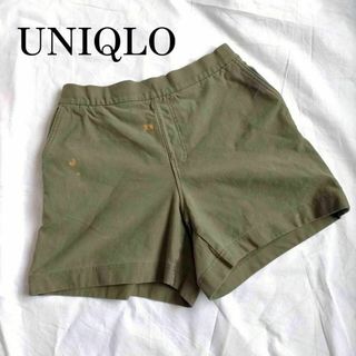 ユニクロ(UNIQLO)の【訳あり】UNIQLO ユニクロ レディース ショートパンツ カーキ M(ショートパンツ)