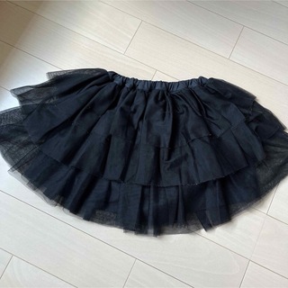 ミキハウス(mikihouse)のミキハウス　スカート　黒　L 140〜150(スカート)