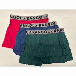 カンゴール(KANGOL)の【新品未使用】KANGOLメンズボクサーブリーフ M 3枚セットGN/NV/RD(ボクサーパンツ)