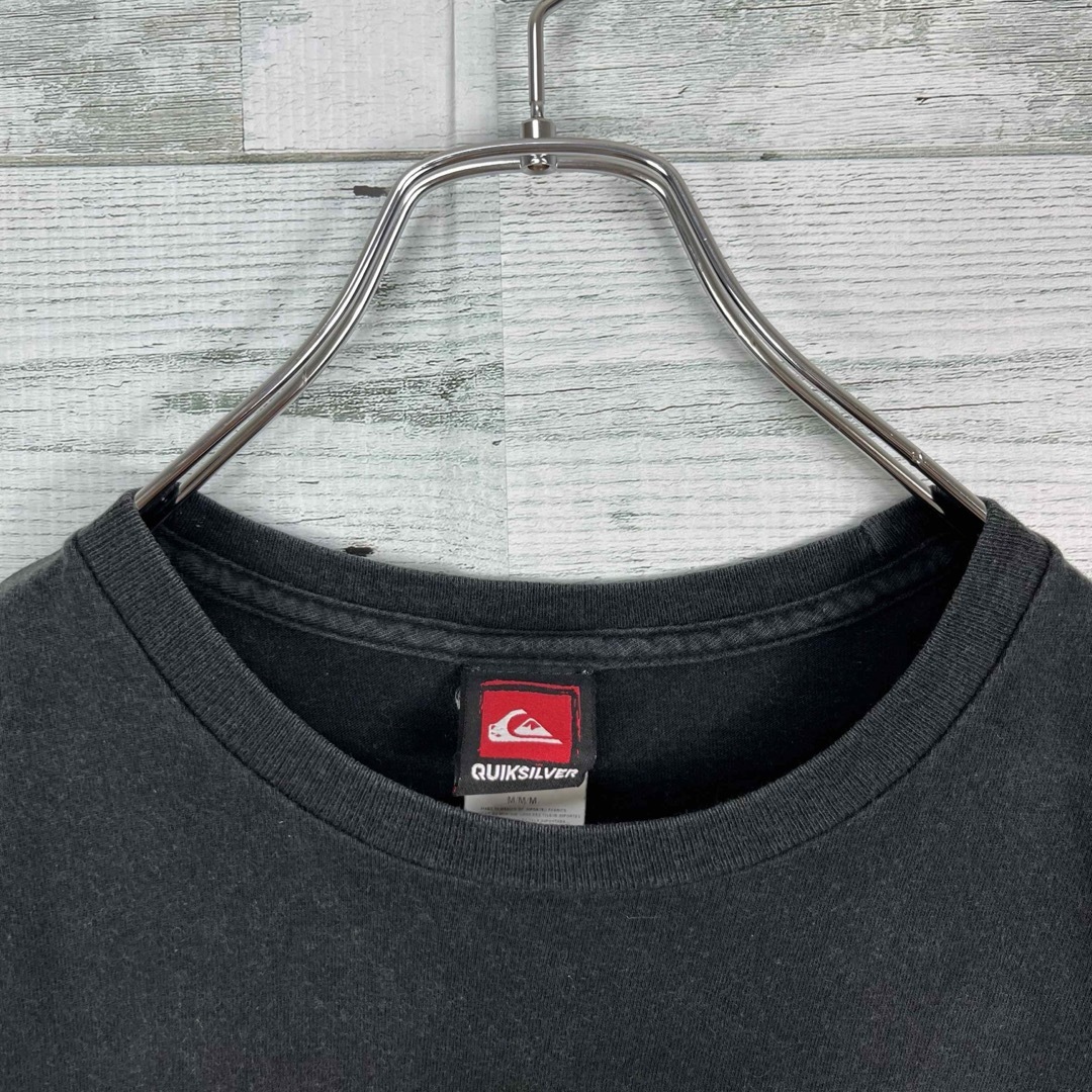 QUIKSILVER(クイックシルバー)のクイックシルバー 古着 プリントロゴ クラック 半袖Tシャツ メンズのトップス(Tシャツ/カットソー(半袖/袖なし))の商品写真