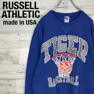 Russell Athletic - ラッセルアスレティックUSA製 90s ビッグロゴ 発泡プリント スウェット