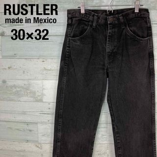 RUSTLER ラスラー メキシコ製 W30 ブラックデニム パンツ