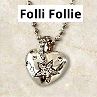 フォリフォリ(Folli Follie)の美品❤︎Folli Follieフォリフォリ ぷっくりハート&スター ネックス(ネックレス)