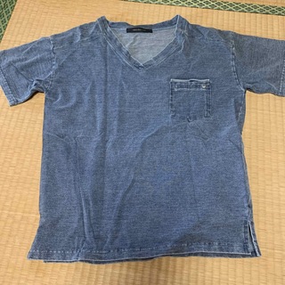 ヴァンスエクスチェンジ(VENCE EXCHANGE)のデニム生地Tシャツ(Tシャツ/カットソー(半袖/袖なし))