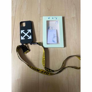 オフホワイト(OFF-WHITE)の正規品　オフホワイト　携帯ショルダーケース　iPhone12mini(スマホケース)