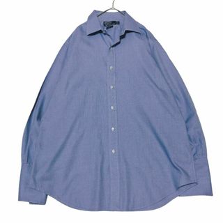 ポロラルフローレン(POLO RALPH LAUREN)のポロラルフローレン 長袖シャツ ライトブルー ダブルカフス US古着ay2①(シャツ)