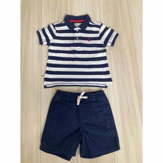 ポロラルフローレン(POLO RALPH LAUREN)のラルフローレン　ポロシャツ　ハーフパンツ18M   85cm(シャツ/カットソー)