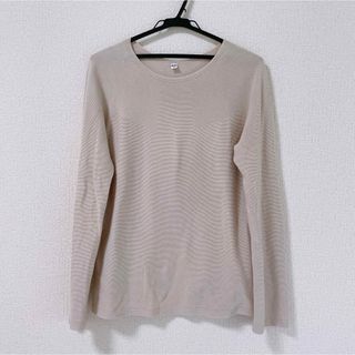 ユニクロ(UNIQLO)のユニクロ　3Dコットン　クルーネックセーター(ニット/セーター)