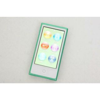 【中古】Appleアップル 第7世代 iPod nano 16GB グリーン MD478J(ポータブルプレーヤー)