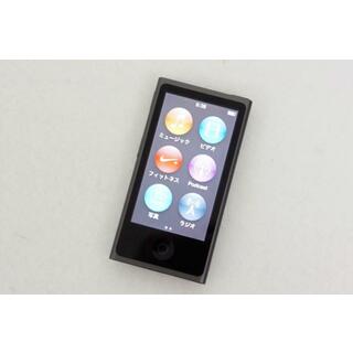 【中古】Appleアップル 第7世代 iPod nano 16GB スペースグレイ MKN52J(ポータブルプレーヤー)