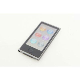 【中古】Appleアップル 第7世代 iPod nano 16GB スペースグレイ ME971J(ポータブルプレーヤー)