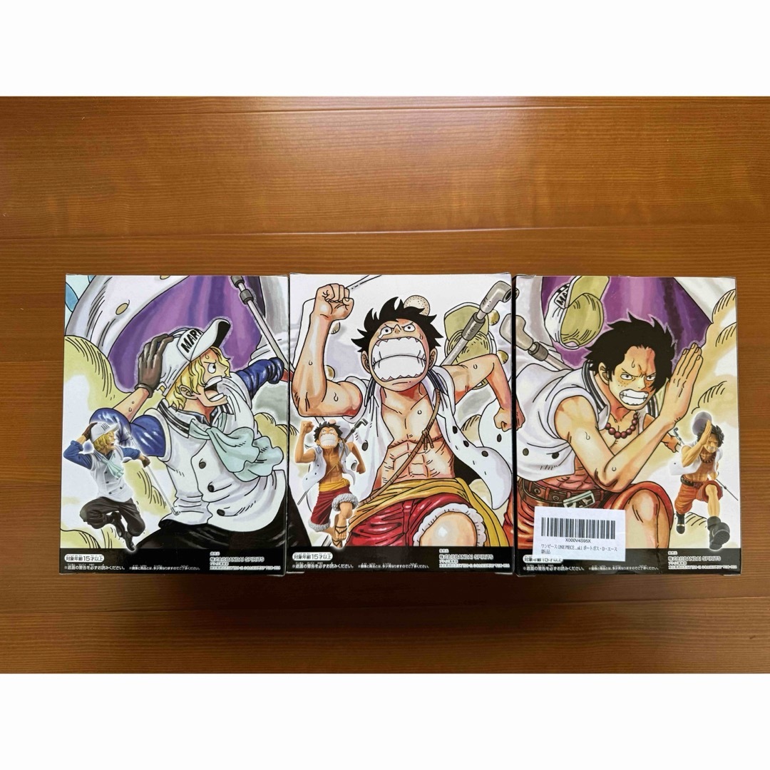 ONE PIECE(ワンピース)の【新品】ONE PIECEフィギュア_サボ_ルフィ_エース_夢の一枚 エンタメ/ホビーのフィギュア(アニメ/ゲーム)の商品写真