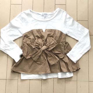 グローバルワーク(GLOBAL WORK)のグローバルワーク　重ね着風長袖カットソー　キッズXLサイズ(120cm)(Tシャツ/カットソー)