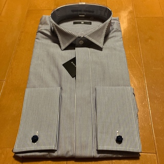 スーツカンパニー(THE SUIT COMPANY)の新品　【BL-3】ウイングカラードレスワイシャツ　S(37-80)(シャツ)