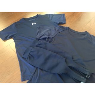 アンダーアーマー(UNDER ARMOUR)の野球用アンダーシャツ　ネイビー　2枚セット(その他)