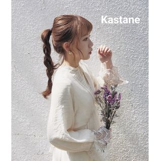 Kastane - カスタネ　バックレースワンピースドレス　フェミニン　バックテール　上品　柔らか