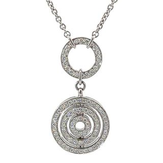 ブルガリ(BVLGARI)のブルガリ アストラーレ チェルキ フルダイヤ ネックレス K18WG 仕上済♪(ネックレス)