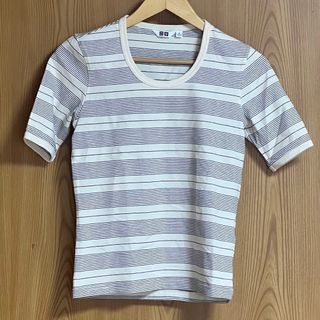 ユニクロ(UNIQLO)のUNIQLO ユニクロ ボーダーTシャツ レディース M(Tシャツ(半袖/袖なし))