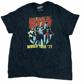 ミュージックティー(MUSIC TEE)のALSTYLE KISSハードロックバンド半袖Tシャツ ツアー ロックT ba5(Tシャツ/カットソー(半袖/袖なし))