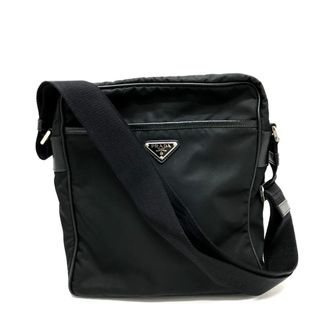 プラダ(PRADA)のプラダ PRADA リナイロン トライアングルロゴ 2VH002 斜め掛けバッグ ショルダーバッグ ナイロン NERO ブラック(ショルダーバッグ)