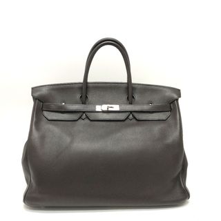 エルメス(Hermes)のエルメス HERMES バーキン40 トートバッグ カバン ハンドバッグ エバーカラー □M刻 ショコラ×SV金具 ブラウン(ハンドバッグ)