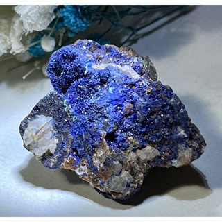 予知・予言の石✨　アズライト　藍銅鉱　原石　ラフストーン　アジュライト(置物)