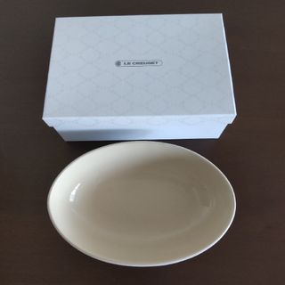 ルクルーゼ(LE CREUSET)のル・クルーゼ　Oval Bowl 23cm ホワイト　２枚セット(食器)