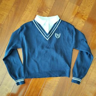 しまむら - 超しまむら学園 重ね着風 ニットプルオーバー