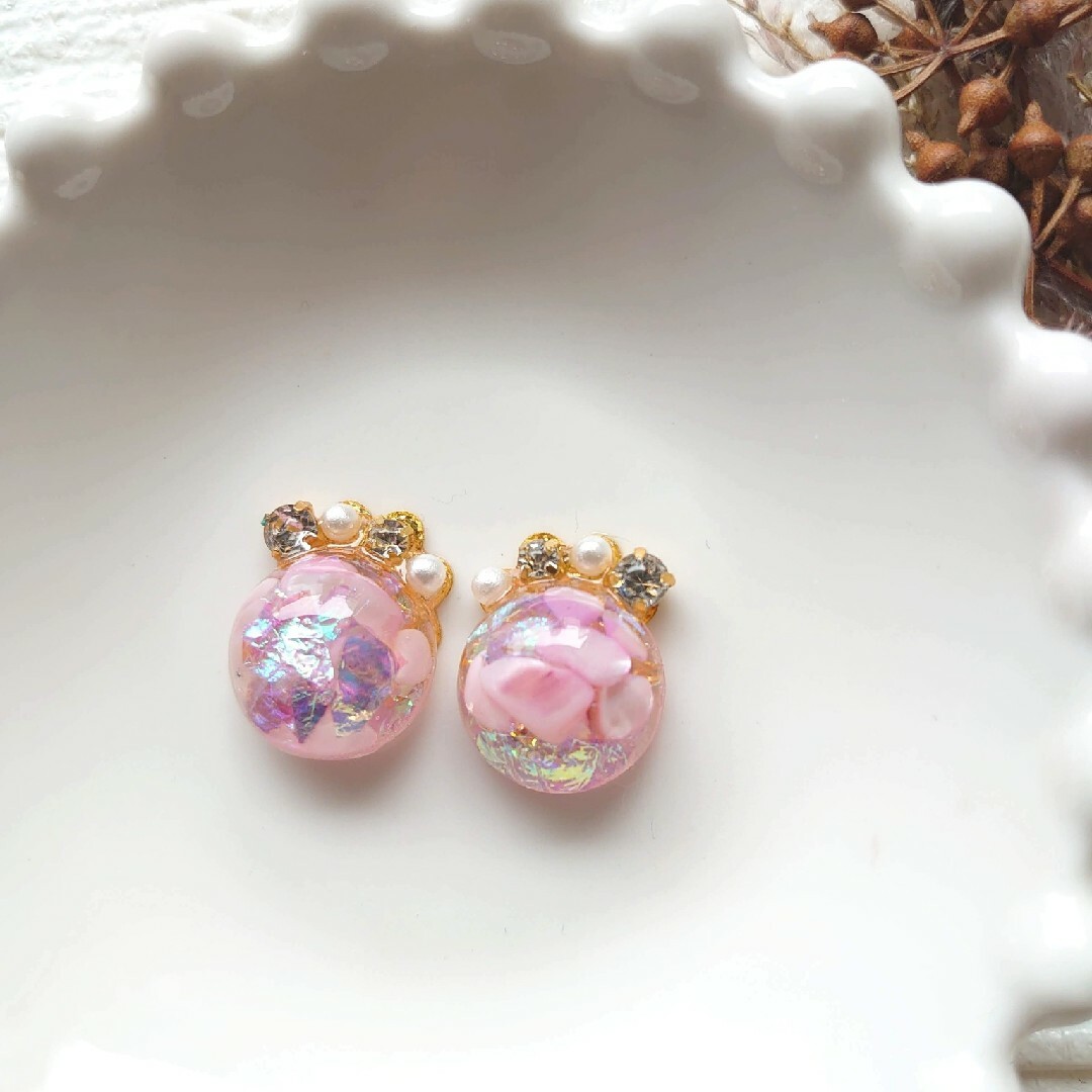 No.4363 ハンドメイドピアス★イヤリング ハンドメイドのアクセサリー(ピアス)の商品写真