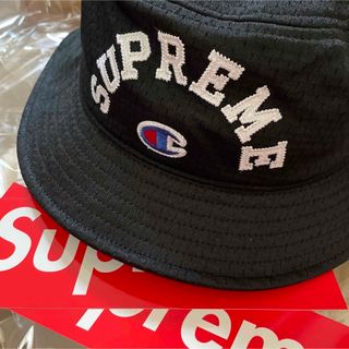 シュプリーム(Supreme)のSupreme x Champion Mesh Crusher "Black"(ハット)