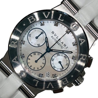 ブルガリ(BVLGARI)の　ブルガリ BVLGARI ディアゴノ クロノグラフ ホワイトシェル DG35SCH ホワイトシェル SS メンズ 腕時計(その他)