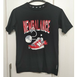 ニューバランス(New Balance)の【新品】Tシャツ サイズ140 ブラック 黒 ニューバランス 半袖(Tシャツ/カットソー)