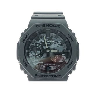 カシオ(CASIO)の▼▼CASIO カシオ メンズ腕時計 クオーツ デジアナウォッチ G-SHOCK Gショック 八角形フォルム カモフラ柄 GA-2100CA(腕時計(アナログ))