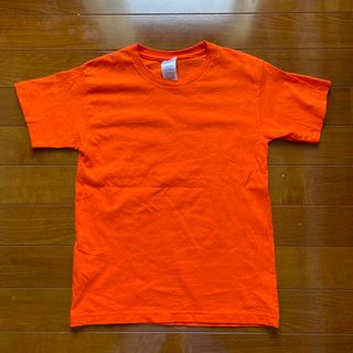 オレンジ色　無地Tシャツ　140cm(Tシャツ/カットソー)