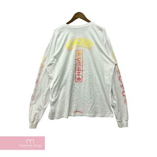 クロムハーツ(Chrome Hearts)のCHROME HEARTS Gradient Logo L/S Tee クロムハーツ グラディエントロゴロングスリーブTシャツ 長袖カットソー ロンT グラデーション プリント ホワイト サイズXXL【240503】【新古品】【me04】(Tシャツ/カットソー(半袖/袖なし))