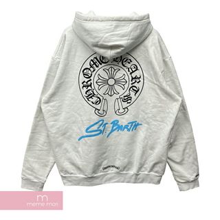 クロムハーツ(Chrome Hearts)のCHROME HEARTS St.Barth Horseshoe Hoodie クロムハーツ セントバース限定 ホースシューフーディ パーカー サン・バルテルミー島 プリント ホワイト サイズXL【240503】【新古品】【me04】(パーカー)