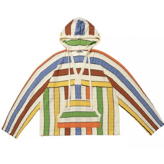 stripe KNIT towel hoodie(パーカー)